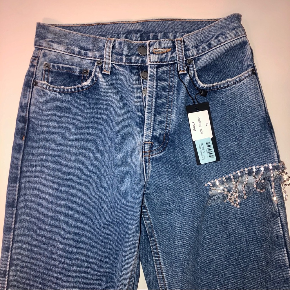 (SOLD) NWT Carmar Emilia Kinsley Rhinestone Jean